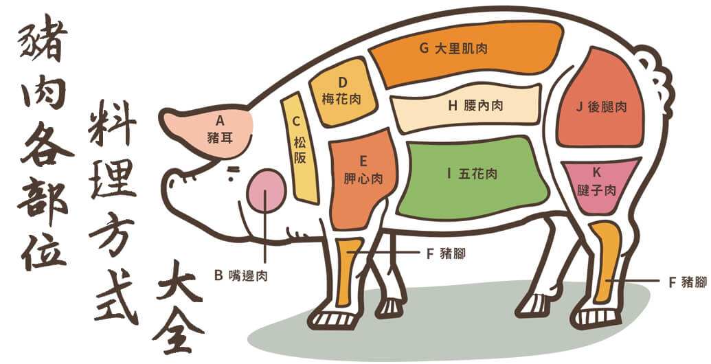 豬肉各部位料理方式大全