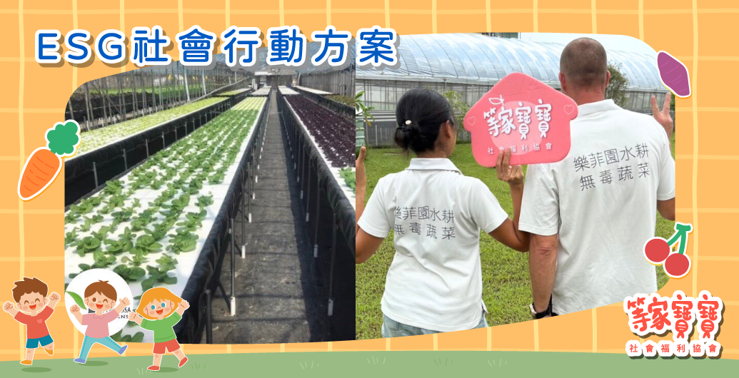 🌿等家寶寶有「嘉義」合作農場啦!「樂菲園水耕無毒蔬菜」|公益活動、企業CSR