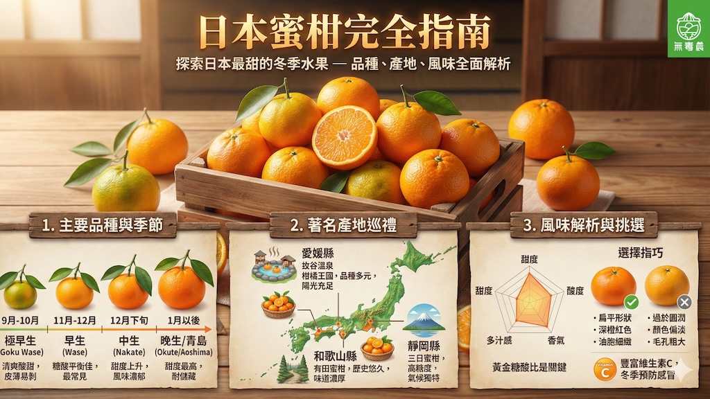 日本蜜柑完全指南　探索日本最甜的冬季水果　—　品種、產地、風味全面解析