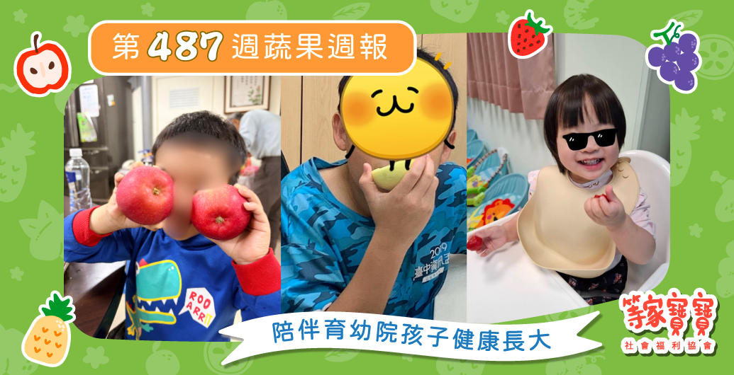 【從嘗試到成長，夢想正在發芽】育幼院蔬果配送第487週