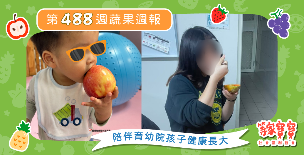 【陪伴育幼院孩子的生活步伐】育幼院蔬果配送第488週