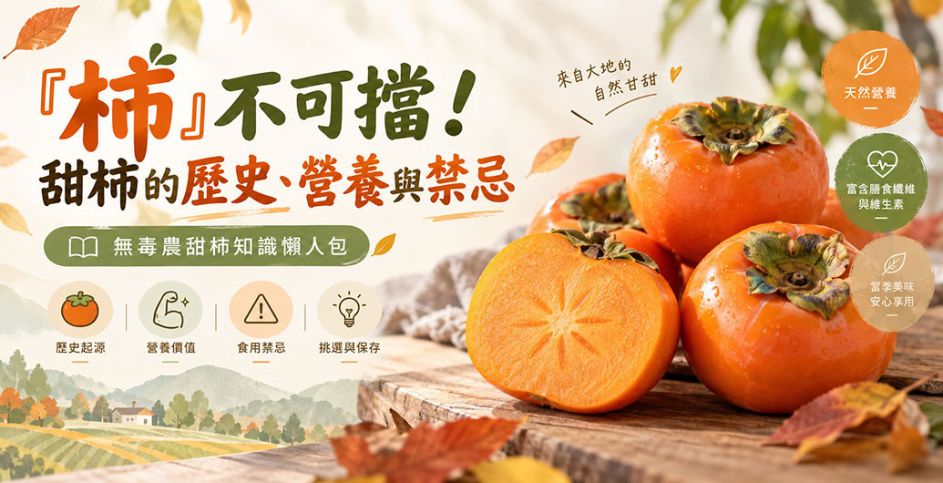 「柿」不可擋的秋日美味！甜柿的歷史、營養與食用禁忌一次看懂