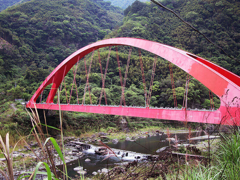 陳媽媽家就在新竹尖石玉峰大橋的附近