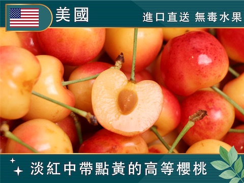 首批到貨【美國白櫻桃】-無毒農