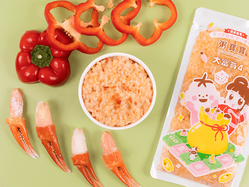 大富翁-中寶寶-松葉蟹和風香蔬粥