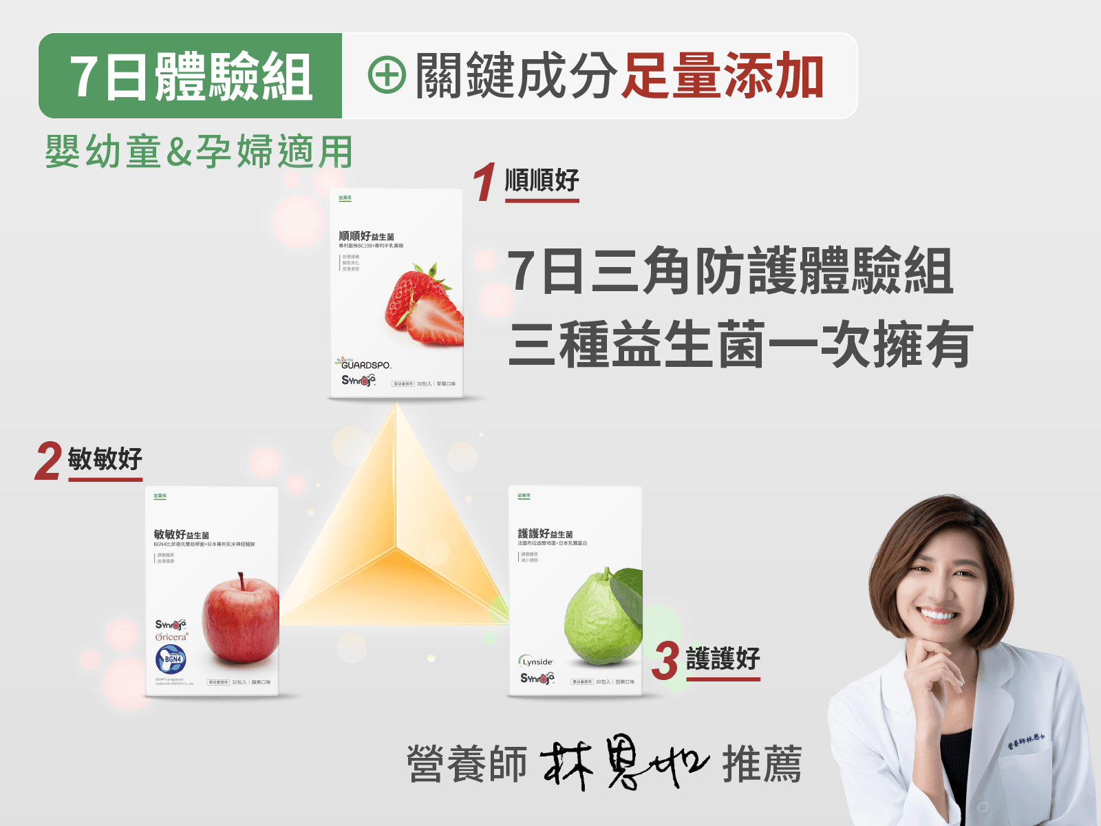 益生菌7日三角防護體驗組