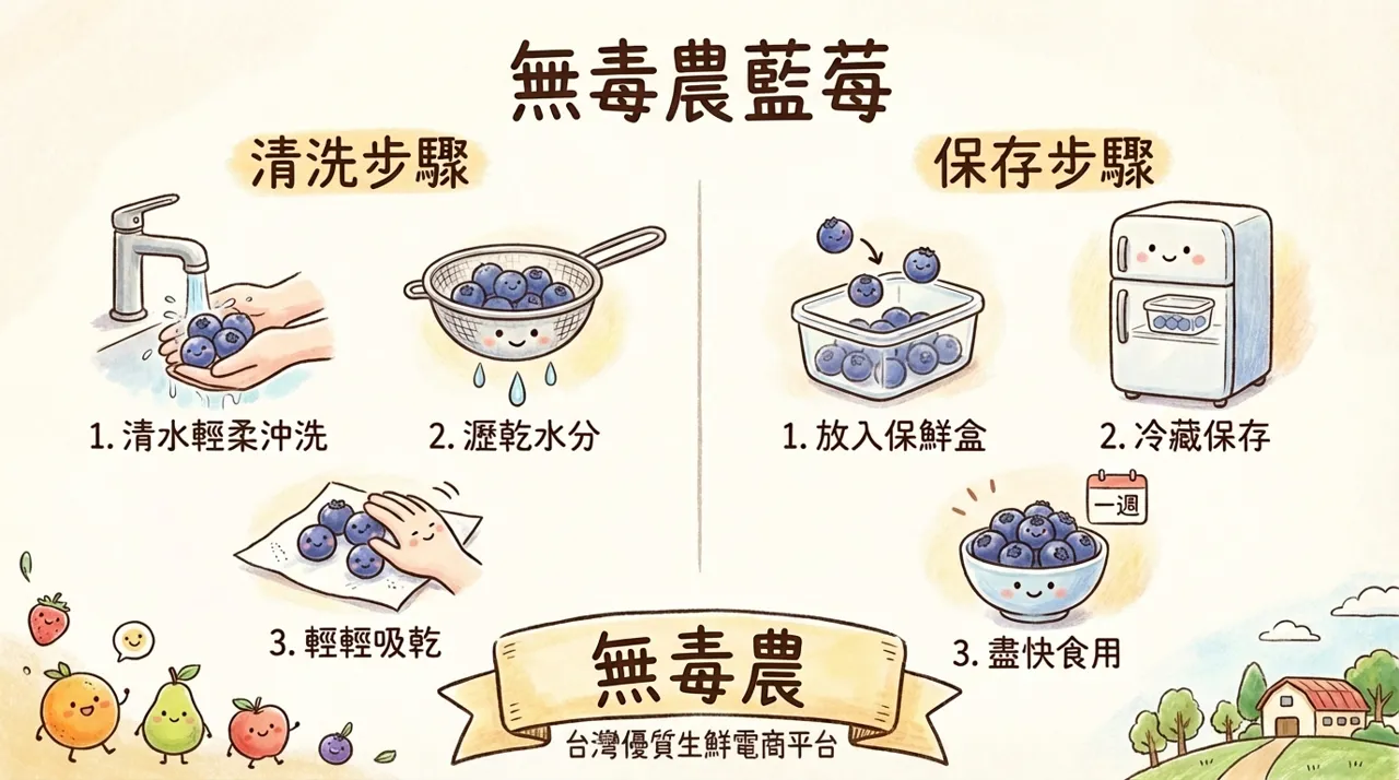 【生活小撇步】無毒農藍莓怎麼洗？怎麼收？完整清洗與保存指南