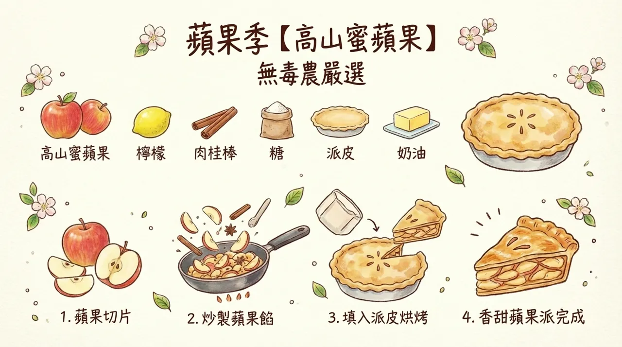 蜜蘋果派食譜｜簡單4步驟，教你做出肉桂香氣十足的蘋果派！