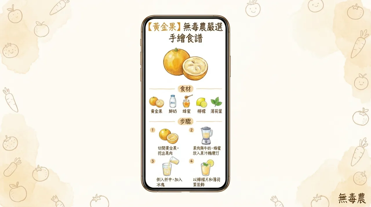 黃金果特調果昔食譜：膠質滿滿的天然保養聖品