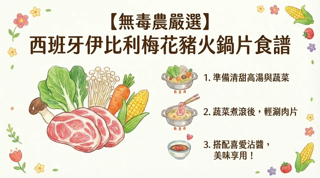 【無毒農嚴選】極致享受！西班牙伊比利梅花豬火鍋片食譜-製作全攻略