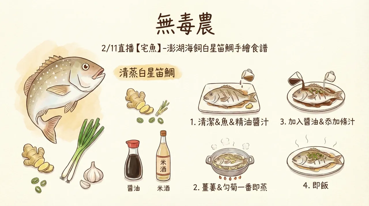 清蒸白星笛鯛　-　來自澎湖的鮮甜海味