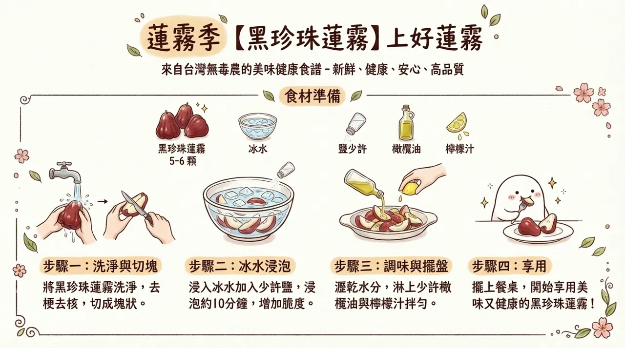 冬季清爽首選：黑珍珠蓮霧創意食譜　-　讓清脆口感再升級！