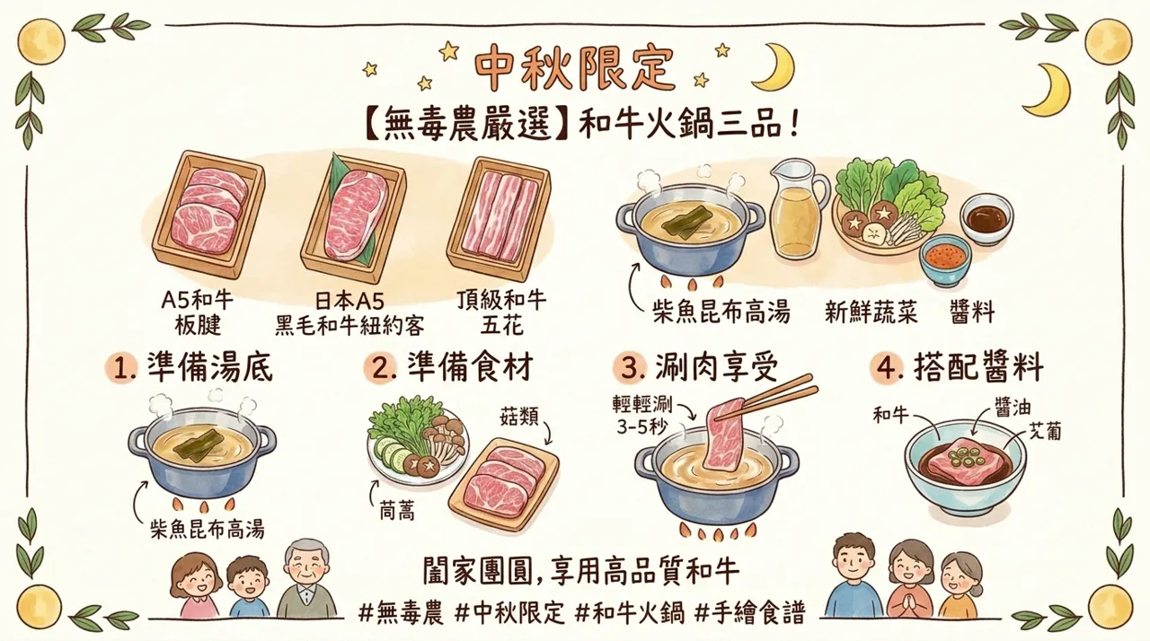 中秋限定：【無毒農嚴選】極致和牛火鍋饗宴食譜