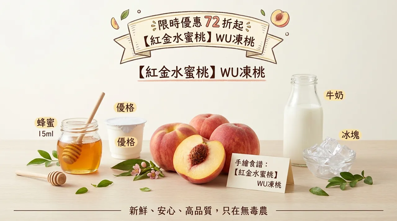 秋冬清爽飲品首選！【紅金水蜜桃】WU　凍桃　DIY　製作全攻略