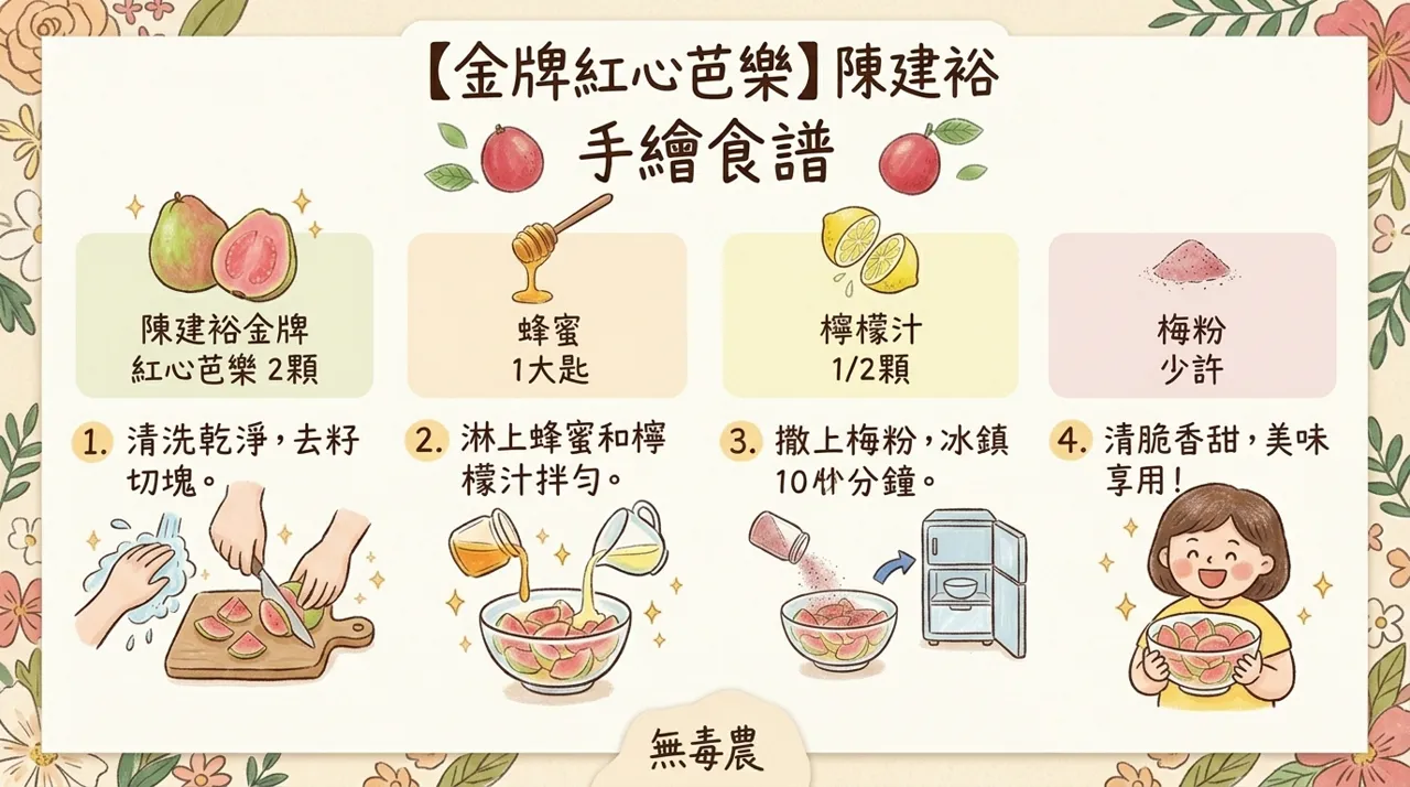 【金牌紅心芭樂】陳建裕手繪食譜