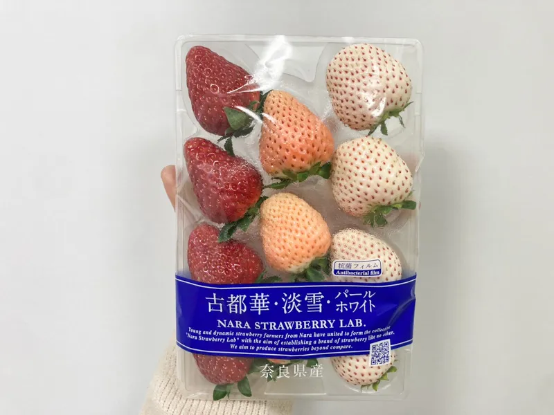 奈良三色草莓古都華淡雪珍珠白