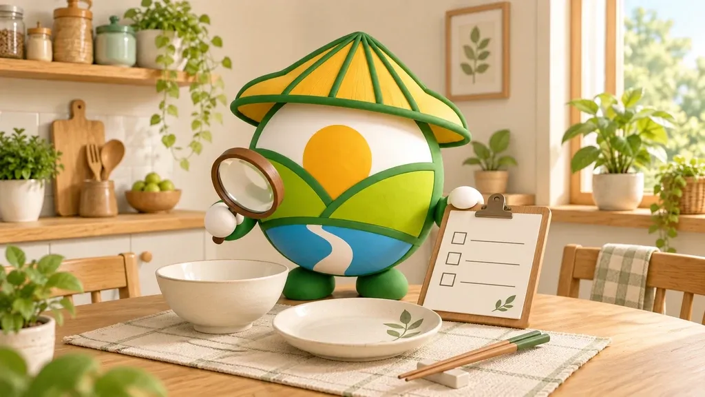 留意餐具狀態與產品資訊