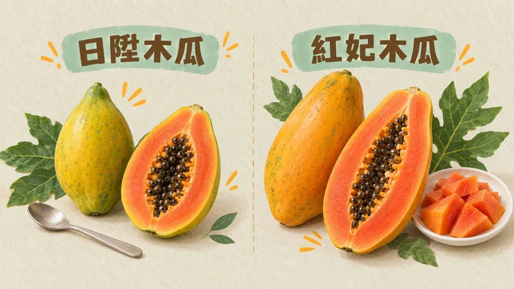日陞木瓜與紅妃木瓜：依果況安排鮮食與分食