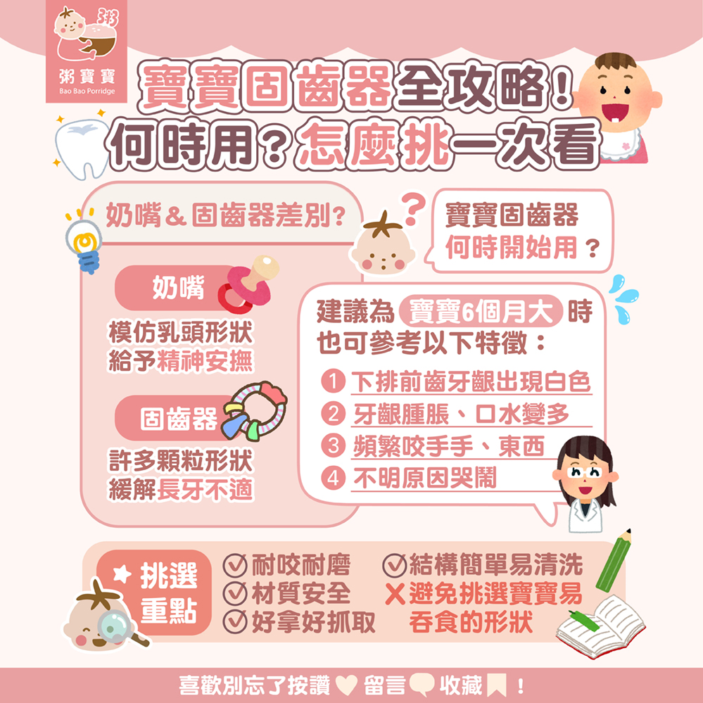 寶寶固齒器全攻略！何時用？怎麼挑一次看 