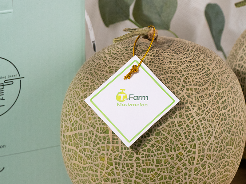 乍看之下以為是阿露斯洋香瓜，但北海道洋香瓜的網紋相比起來，網紋比較細也比較沒這麼凸出。  果肉呈現橘紅色，口感比較Q，有個胡蘿蔔素的風味，愛吃瓜的朋友們一定要試試看！