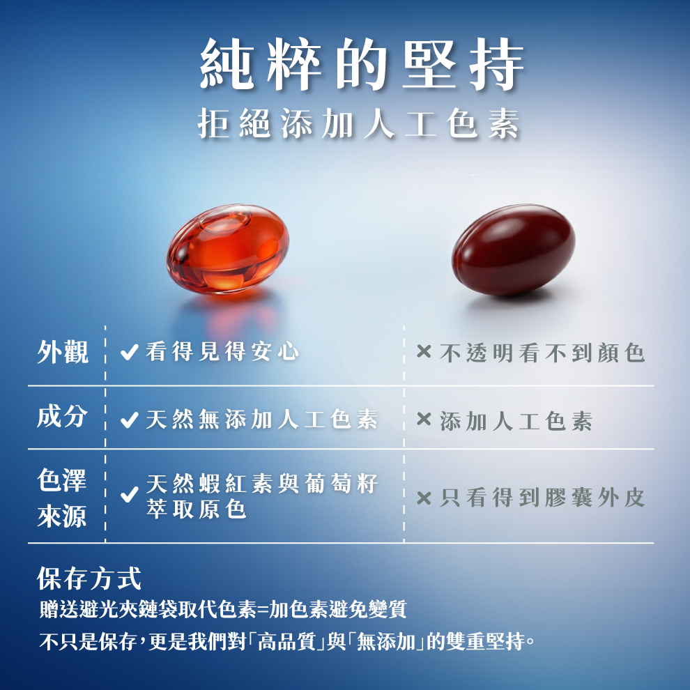 拒絕添加人工色素